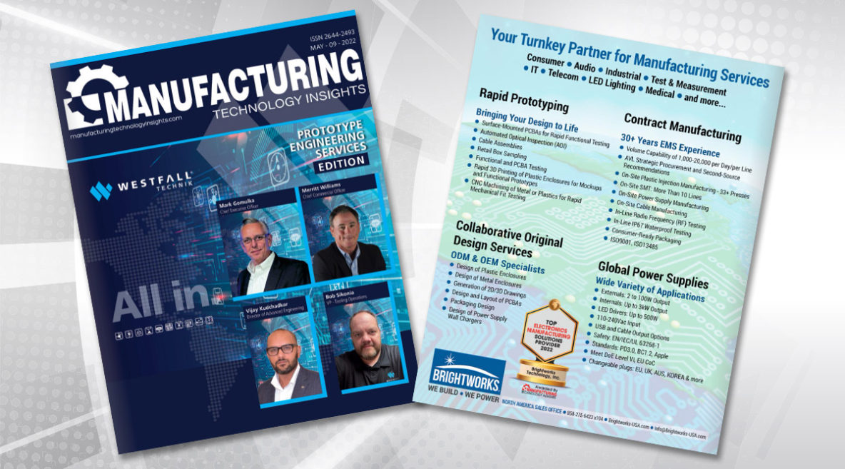 Manufacturing Technology Insights May 2022 Front and Back Covers