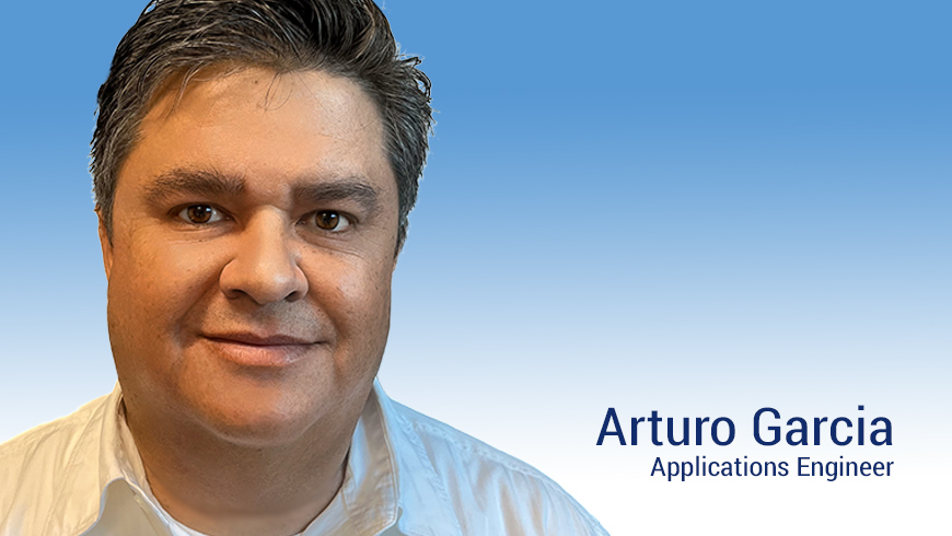 Photo of new Applications Engineering team leader Arturo Garcia