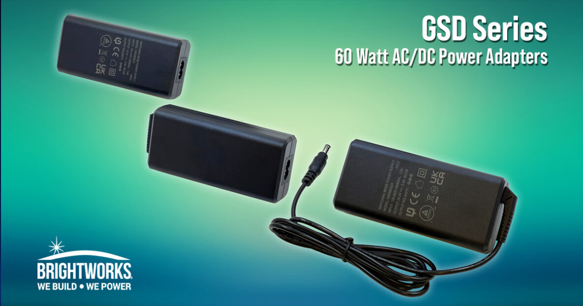 BrightWorks GSD Series 60 Watt AC/DC Power Adapters
